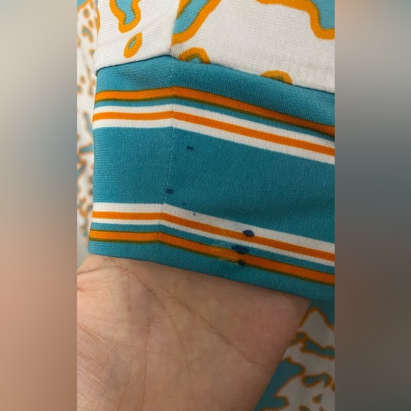 MICHAEL Michael Kors Turquoise Orange White Dress Size Small - Picture 8 of 8